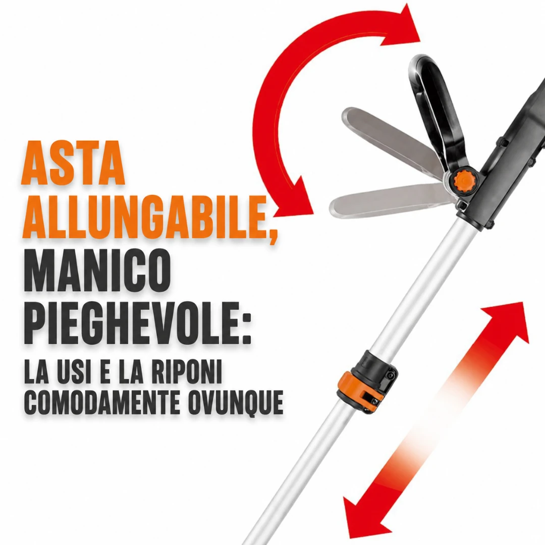 GreenBlade 4-in-1 | Decespugliatore Elettrico a Batteria