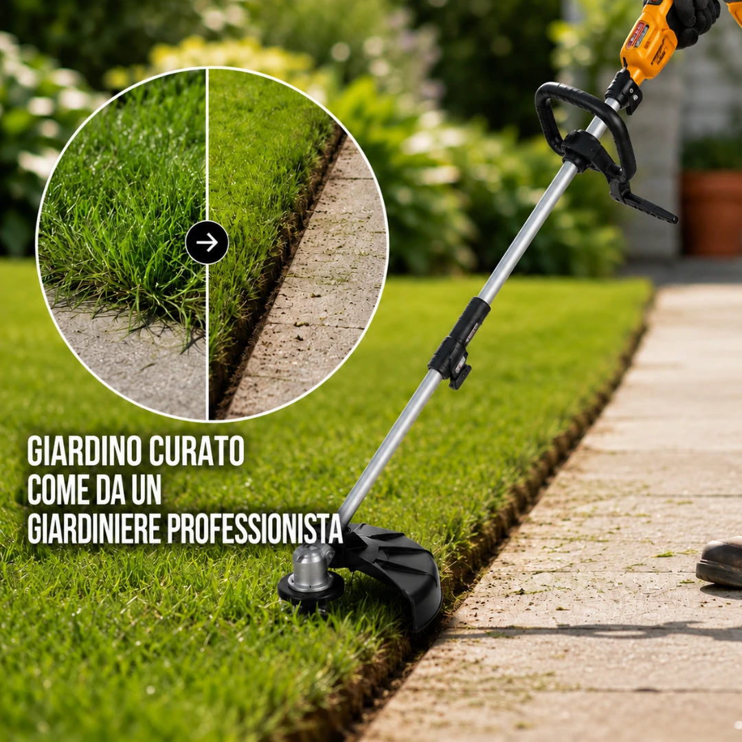 GreenBlade 4-in-1 | Decespugliatore Elettrico a Batteria